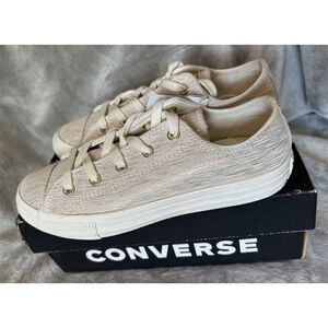 Converse Chuck Taylor All Star Lift Mesh Ivory Sneakers Youth Sz 3 Low Top